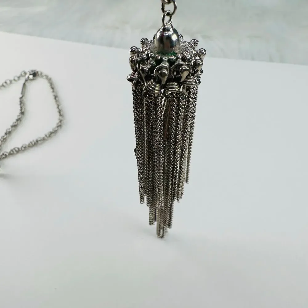Kendra Scott Rayne Silver Tassel Pendant Necklace